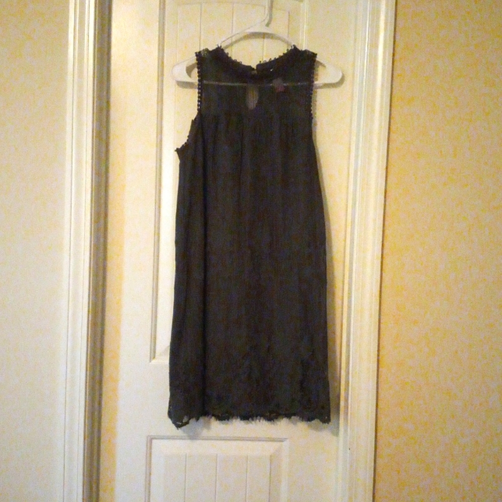 Grey lace dress size L (11-12)